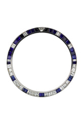 Custom Diamond Bezel Rolex Gmt-Master Ii Mens 40Mm Ct Solid 14K White Gold / Si None Custom-Bezel